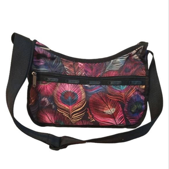 LeSportsac Peacock Feathers Masquerade Crossbody Bag - Picture 1 of 6